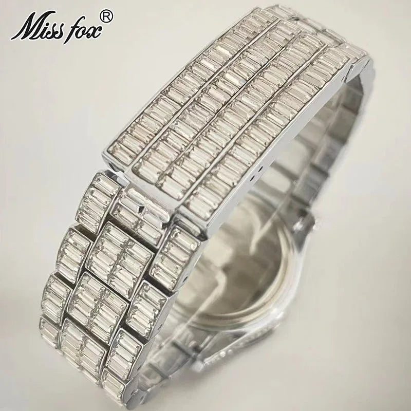 Miss Fox Luxury Multicolored Iced Watch For Men