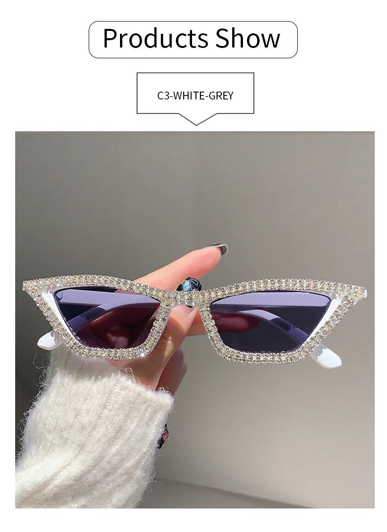 Cateye Rhinestone Sunglasses