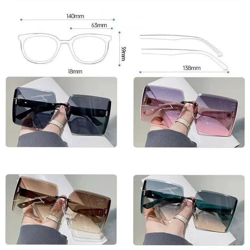 Fashion Frameless Women's Sunglasses