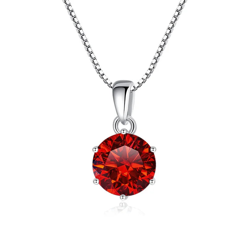 Certified Moissanite Pendant Necklace