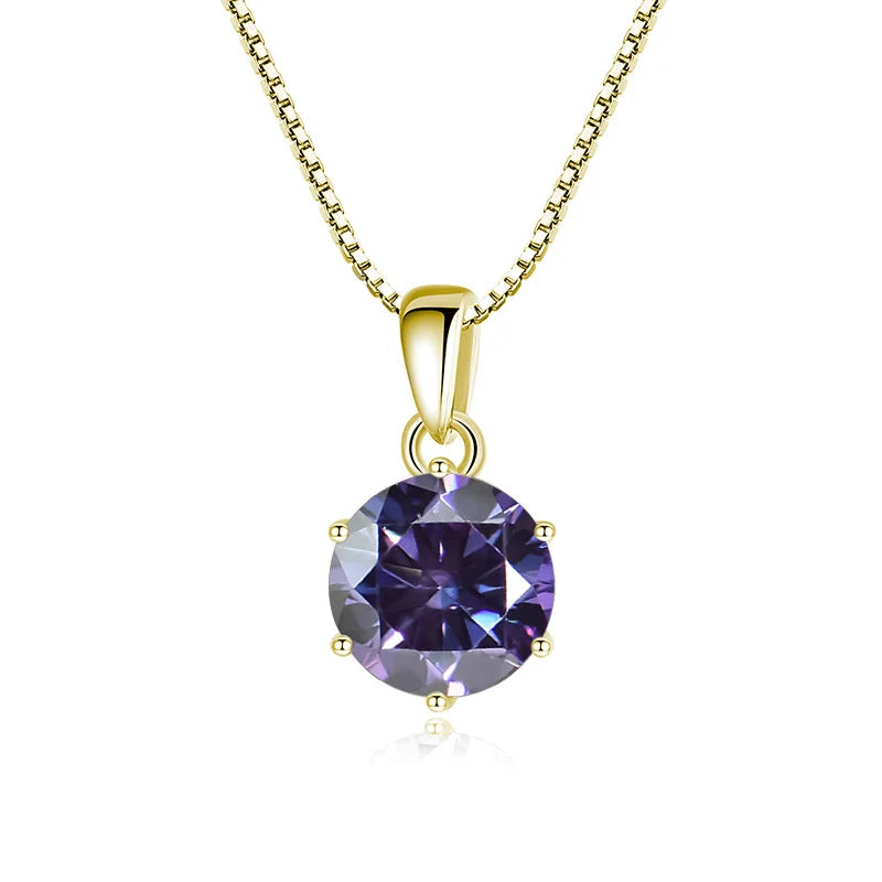 Certified Moissanite Pendant Necklace