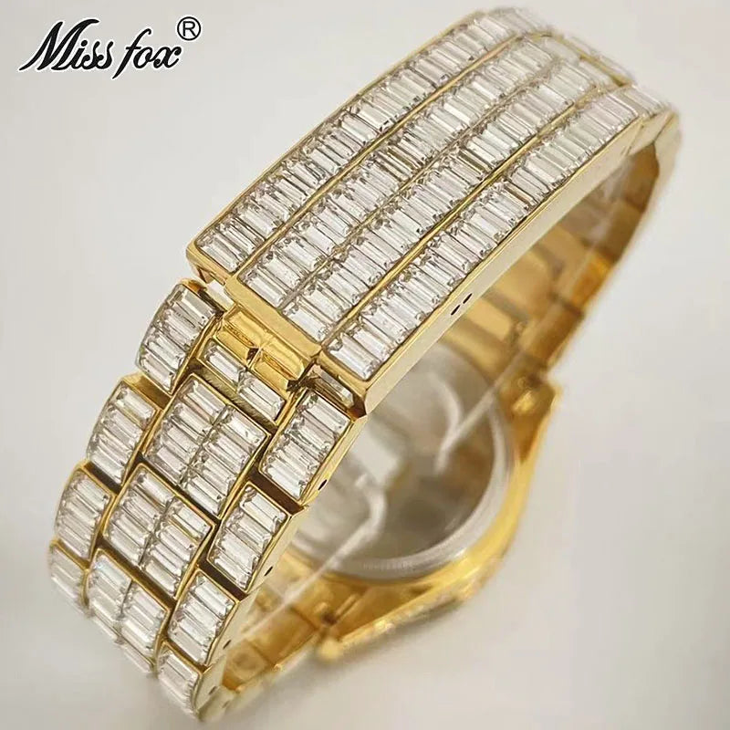 Miss Fox Luxury Multicolored Iced Watch For Men