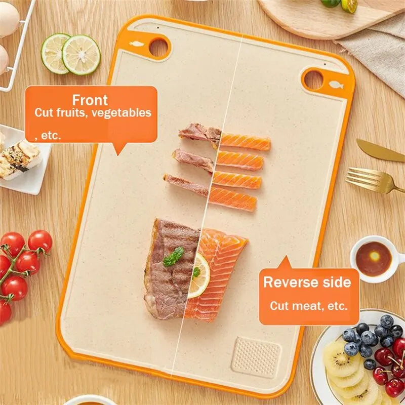 Wheat Straw Double-Sided Antibacterial Cutting Board