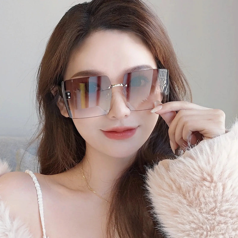 Fashion Frameless Women's Sunglasses