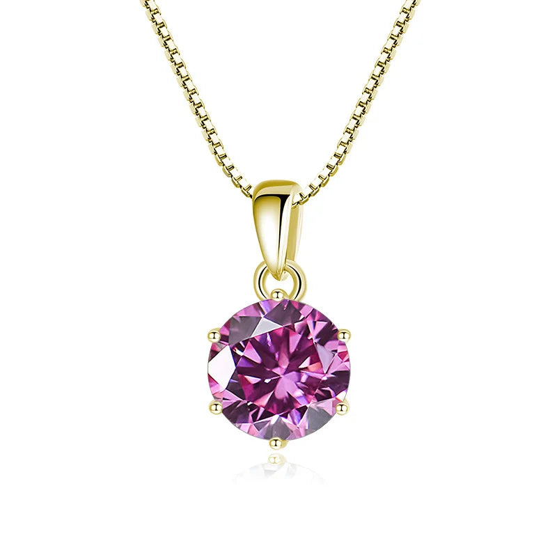 Certified Moissanite Pendant Necklace