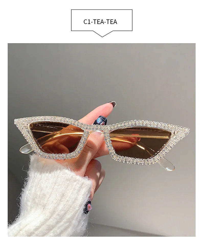 Cateye Rhinestone Sunglasses