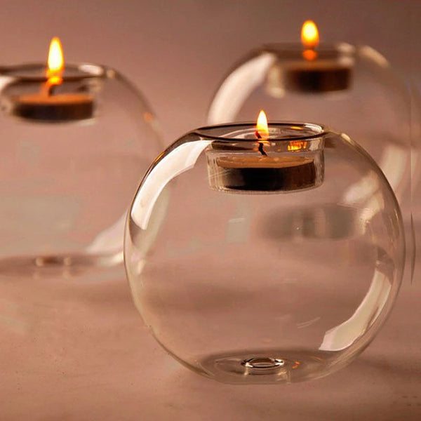 Glass Tea Candle Holder