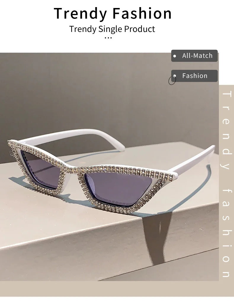 Cateye Rhinestone Sunglasses