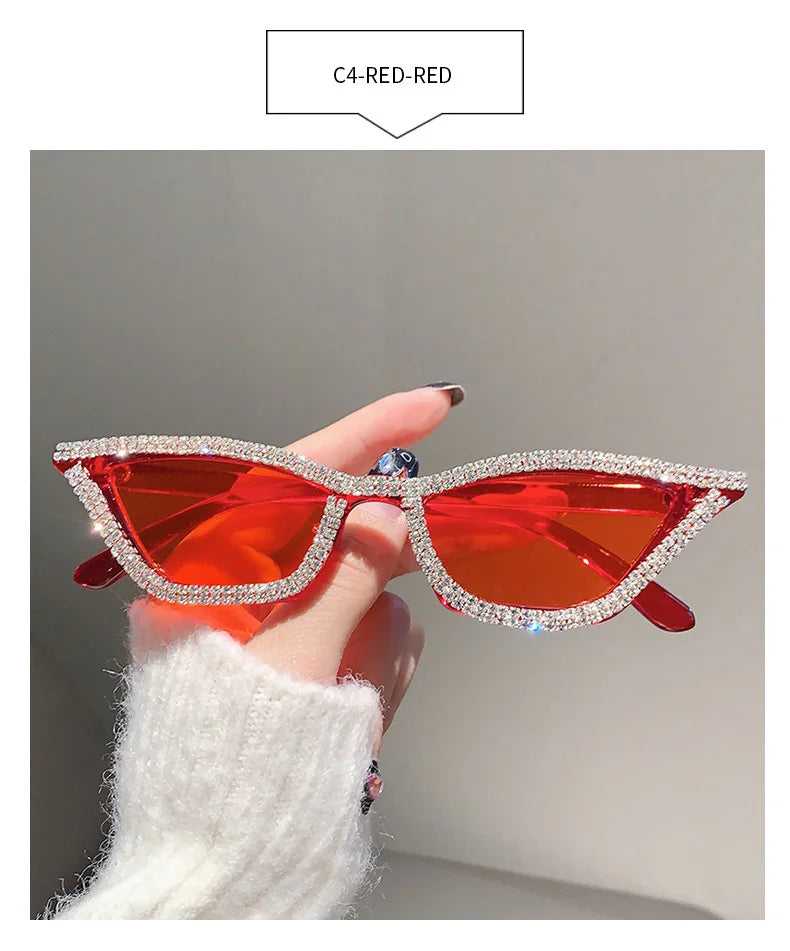 Cateye Rhinestone Sunglasses