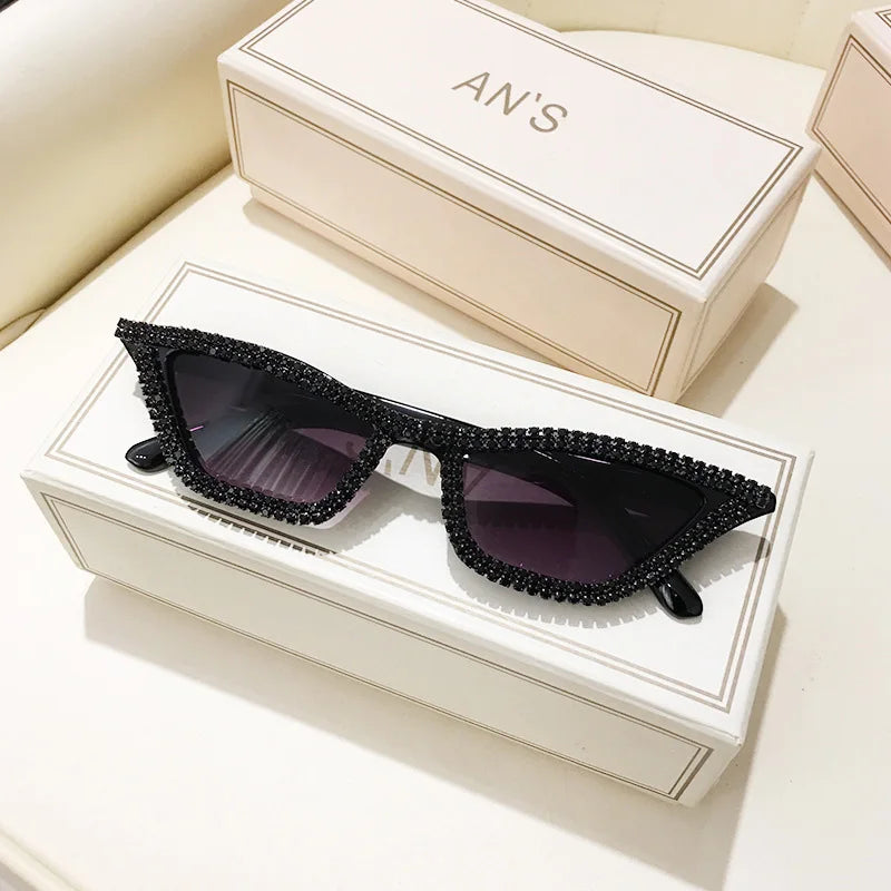 Cateye Rhinestone Sunglasses