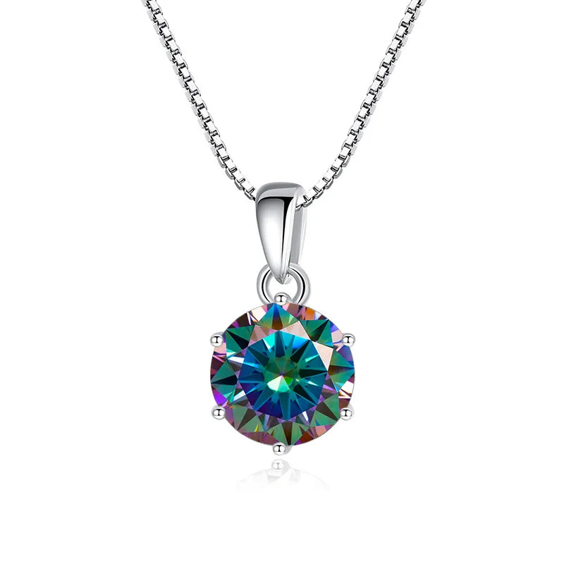 Certified Moissanite Pendant Necklace