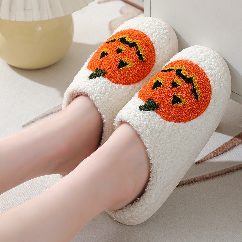 Halloween Pumpkin Cartoon Slippers (Men and Women)