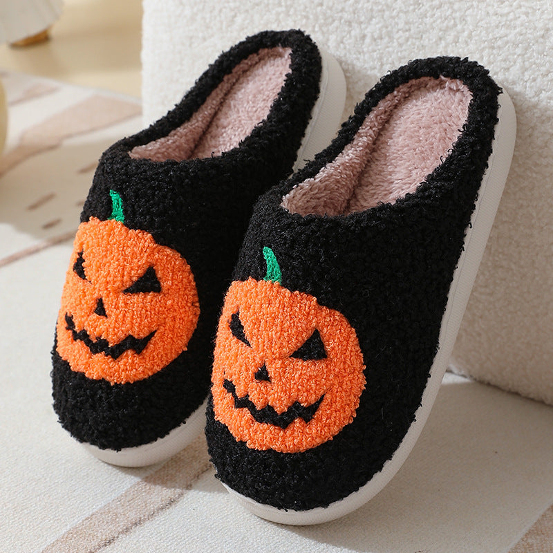 Halloween Pumpkin Cartoon Slippers (Men and Women)