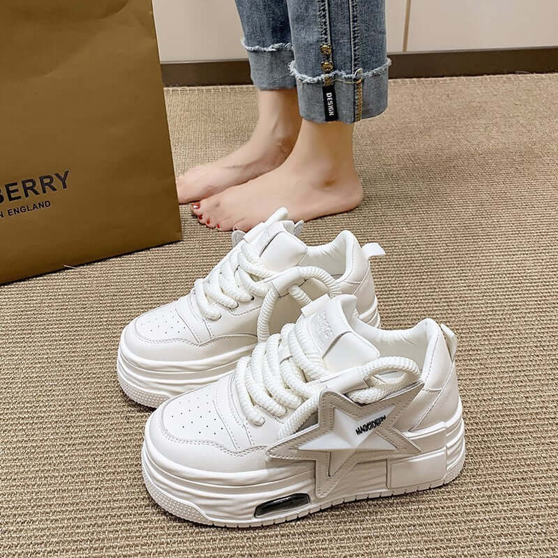 Women's Fashion Platform Star Sneakers