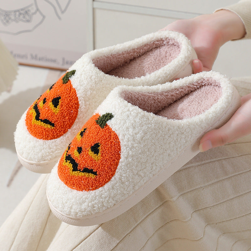 Halloween Pumpkin Cartoon Slippers (Men and Women)