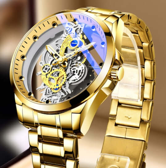 Men's Watch Skeleton Quartz Watch