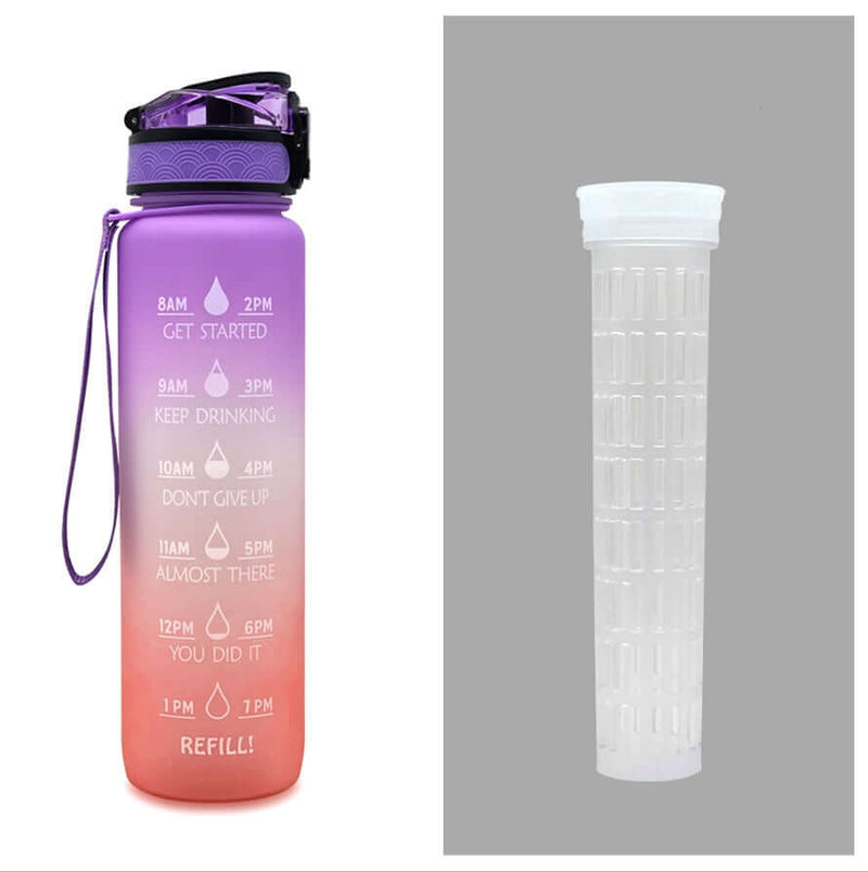 1L Motivational Sports fitness water Bottle