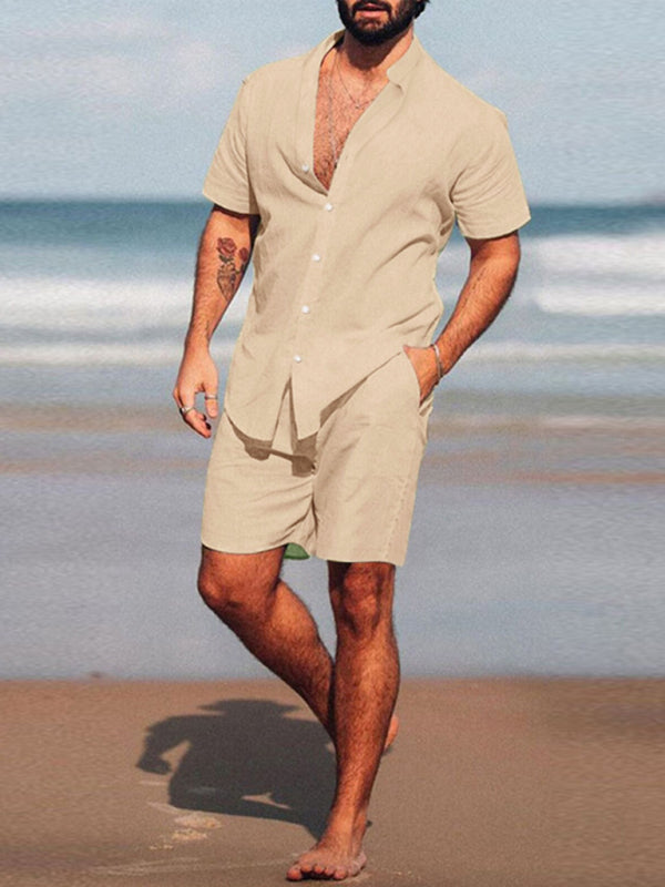 Men's casual two-piece shorts set