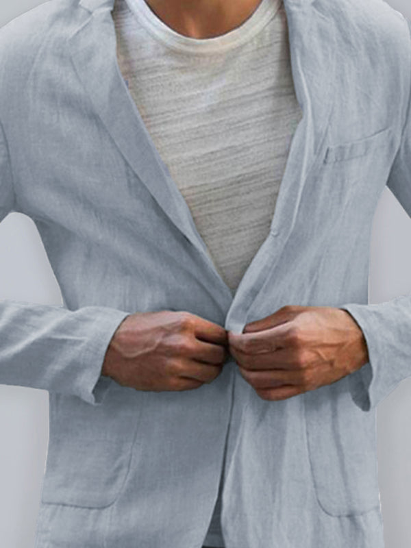 Men's Linen Casual Blazer