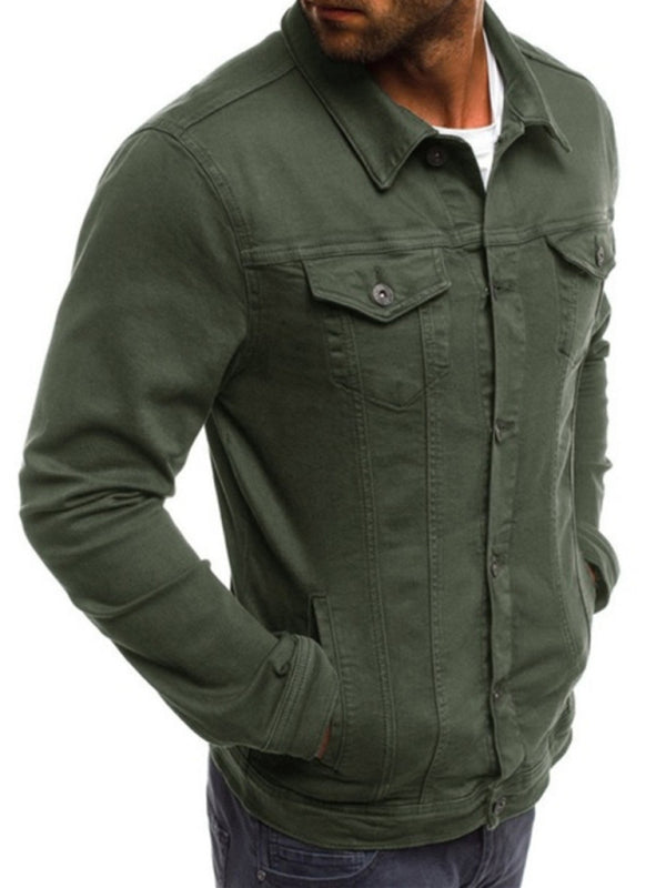 Trendy Fashion Casual Slim Multi Pocket Denim Jacket